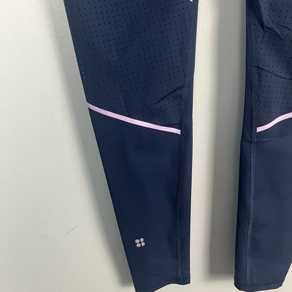 Sweaty Betty Zero Gravity Statement Run Leggings purple blue size 4/6 small - Picture 6 of 6